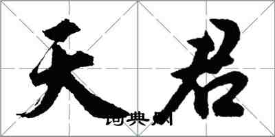 胡問遂天君行書怎么寫