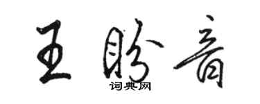 駱恆光王盼音行書個性簽名怎么寫