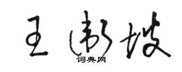 駱恆光王衛坡草書個性簽名怎么寫
