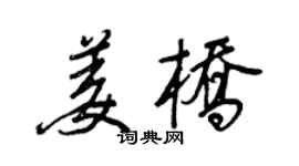 王正良姜橋行書個性簽名怎么寫