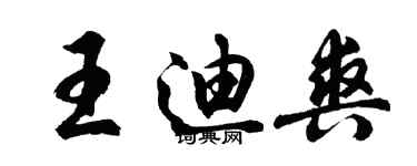 胡問遂王迪爽行書個性簽名怎么寫