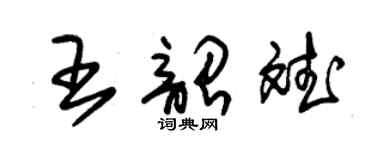 朱錫榮王韶斌草書個性簽名怎么寫