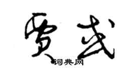 曾慶福賈或草書個性簽名怎么寫