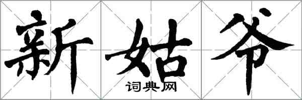 翁闓運新姑爺楷書怎么寫