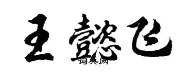 胡問遂王懿飛行書個性簽名怎么寫