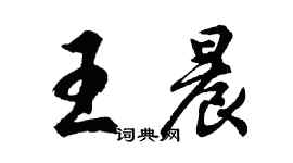 胡問遂王晨行書個性簽名怎么寫