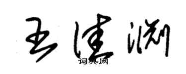 朱錫榮王佳淵草書個性簽名怎么寫