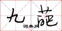 段相林九葩行書怎么寫