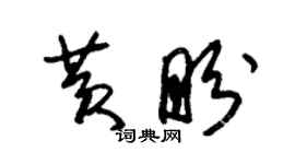 朱錫榮黃盼草書個性簽名怎么寫