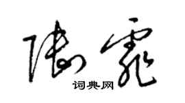 梁錦英陸霏草書個性簽名怎么寫