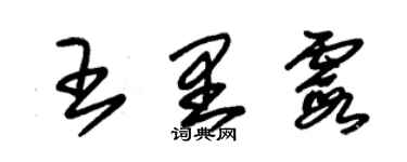 朱錫榮王里霞草書個性簽名怎么寫