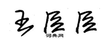 朱錫榮王臣臣草書個性簽名怎么寫