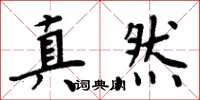 周炳元真然楷書怎么寫