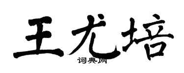 翁闓運王尤培楷書個性簽名怎么寫