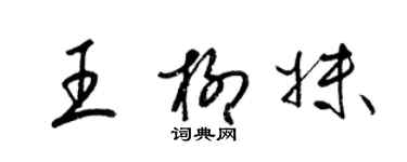 梁錦英王柳妹草書個性簽名怎么寫