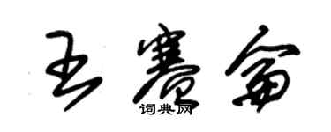 朱錫榮王賽侖草書個性簽名怎么寫