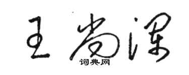 駱恆光王尚瀾草書個性簽名怎么寫