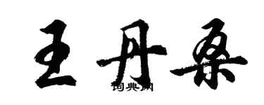 胡問遂王丹桑行書個性簽名怎么寫