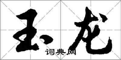 胡問遂玉龍行書怎么寫