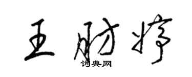 梁錦英王肪婷草書個性簽名怎么寫