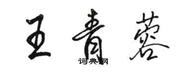 駱恆光王青蓉行書個性簽名怎么寫