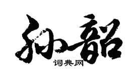 胡問遂孫韶行書個性簽名怎么寫