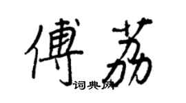 王正良傅荔行書個性簽名怎么寫