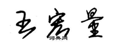 朱錫榮王宏量草書個性簽名怎么寫