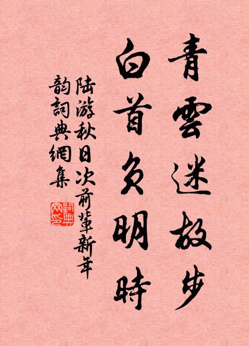 窈窈空林下，片石待安禪 詩詞名句