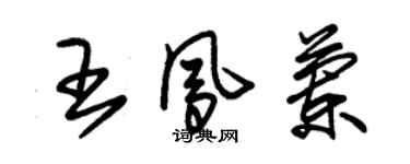 朱錫榮王鳳蘭草書個性簽名怎么寫