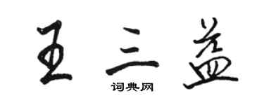 駱恆光王三益行書個性簽名怎么寫