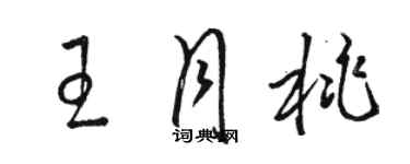 駱恆光王月桃草書個性簽名怎么寫