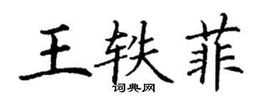 丁謙王軼菲楷書個性簽名怎么寫