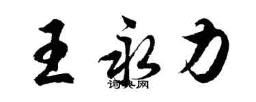 胡問遂王永力行書個性簽名怎么寫