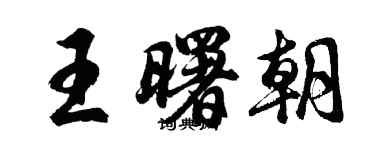 胡問遂王曙朝行書個性簽名怎么寫