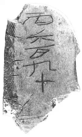 西漢未央宮骨簽刻文