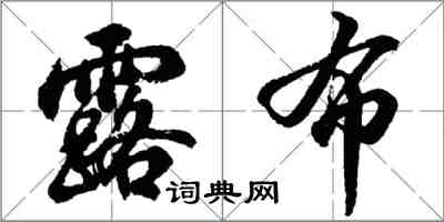 胡問遂露布行書怎么寫