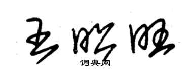 朱錫榮王昭旺草書個性簽名怎么寫