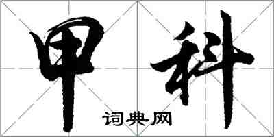 胡問遂甲科行書怎么寫