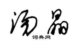 朱錫榮湯晶草書個性簽名怎么寫