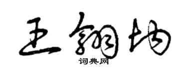 曾慶福王翎均草書個性簽名怎么寫