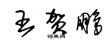 朱錫榮王賀鵬草書個性簽名怎么寫