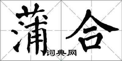 翁闓運蒲合楷書怎么寫