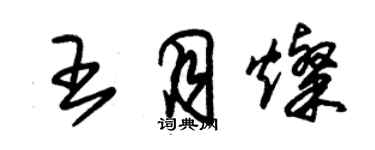 朱錫榮王月燦草書個性簽名怎么寫