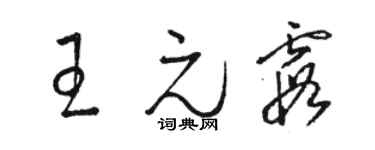 駱恆光王元霞草書個性簽名怎么寫