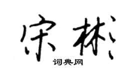 王正良宋彬行書個性簽名怎么寫