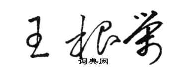 駱恆光王根榮草書個性簽名怎么寫