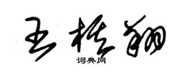 朱錫榮王棋翔草書個性簽名怎么寫