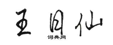 駱恆光王日仙行書個性簽名怎么寫