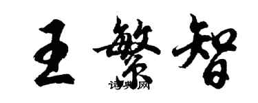 胡問遂王繁智行書個性簽名怎么寫